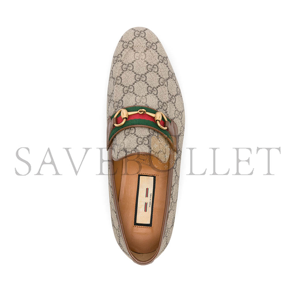 GUCCI HORSEBIT GG CANVAS LOAFERS 759648